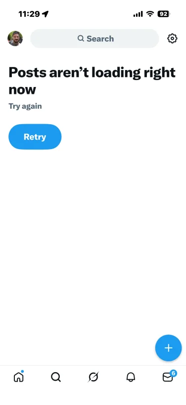 the x search tool is broken in ios screenshot